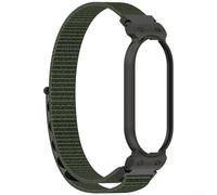 HEIBTENY Pulsera para grabadora de voz PLAUD NOTE Pin AI, correa ajustable con tela tejida y marco de metal, 265 mm de longitud para muñecas de 5.5 a 8.7 pulgadas, color plateado (verde)