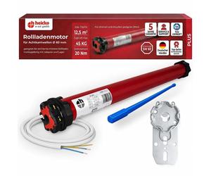 HEICKO, motor para tuberías de 60 mm, modelo Heicko HR6020-17, capacidad de 45 kg, potencia de 203 W, par de 20 Nm
