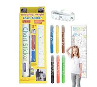 Height Chart Growth Chart Doodling Height Measuring Sticker Decorative Growth Wall Sticker For Nursery, Kids Bedroom, Classroom, Playroom, Fun And Interactive Child Growing trackerr For Home Deco