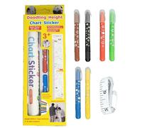Height Chart Growth Chart Doodling Height Measuring Sticker Decorative Growth Wall Sticker For Nursery, Kids Bedroom, Classroom, Playroom, Fun And Interactive Child Growing trackerr For Home Deco