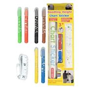 Height Chart Growth Chart Doodling Height Measuring Sticker Decorative Growth Wall Sticker For Nursery, Kids Bedroom, Classroom, Playroom, Fun And Interactive Child Growing trackerr For Home Deco