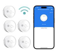 HEIMAN Alarma de Humo Inteligente WiFi inalámbrica, Detector de Humo fotoeléctrico con EN14604, Advertencia de batería Baja, con batería reemplazable/5 años de duración de la batería (5)