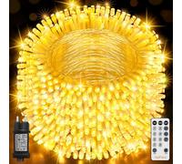 HeiPard Luci Albero Natale Esterno Interno 80M, 800 LED catena luminosa esterno con 8 Modalità e Memoria, Impermeabile Lucine da Esterno Giardino per Balcone, Casa, Festa, Nozze - Bianco Caldo