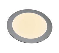 Heitronic Panel LED empotrado 27636, plano, redondo, 12 W