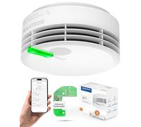 Hekatron Genius Plus X - Detector de humo en red con batería de 10 años y base de módulo de radio