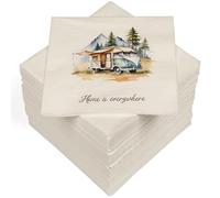 HEKU 100 servilletas, 3 capas, 33 x 33 cm, Home is everywhere I Absorbentes y prácticos embalados I Amplia selección I Ideal para ocasiones especiales