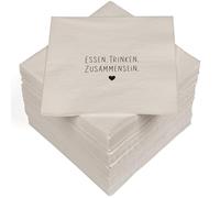 HEKU 100 servilletas, de 3 capas, 33 x 33 cm, para comer y beber juntos, absorbentes y prácticas, gran selección, ideales para ocasiones especiales