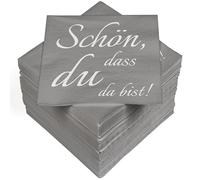 Heku 100 servilletas, Schön DASS du Da BIST, 33 x 33 cm