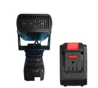 HELEVIA Calentador Eléctrico Apto para Batería de la Serie Dayi A3, Ventilador Calefactor Pequeño con Rotación de 360 grados y USB Dual, 2 Ajustes de Temperatura, Cable de 60 Cm