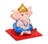 HELEVIA Decoración Solar de Elefante Ganesha Oscilante, Figura Oscilante