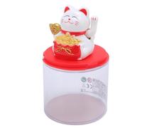 HELEVIA Gato de la Suerte Feng Shui con Energía Solar, Estatua de Maneki