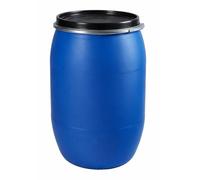 HELGUEFER - Bidon 220L con Cierre Ballesta azul | Garrafa Plastico PEHD | Uso Alimentario y ADR | Bidón de Agua Óptimo, Fácil de Usar, Cierre Hermético | Garrafa Resistente y Apilable