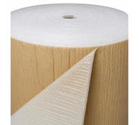 HELGUEFER - Papel Burbuja con Kraft para Embalar | Rollo Burbujas Embalaje 60 cm x 150 m | Plastico Burbujas Polietileno Resistente y Fácil de Usar | Ideal para Envíos y Almacenaje