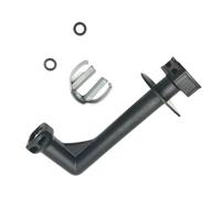 Helilyco 4.064-069.3 - Junta de tubo de salida para lavadora a presión Karcher K4 negro + gris PP+ABS + PC codo con anillos de sellado 122 x 51 mm para modelos KHD4-K4