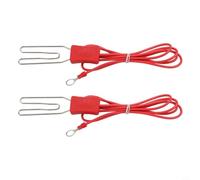 Helilyco Abrazadera de tierra de valla eléctrica para clip de cocodrilo para conector de valla de acero inoxidable de varilla de tierra