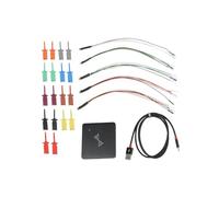 Helilyco Analizador lógico USB de 16 canales de 400 MHz con interfaz de tipo, almacenamiento de 256 MB para Linux, modo de transmisión y búfer, decodificación de protocolo de código abierto