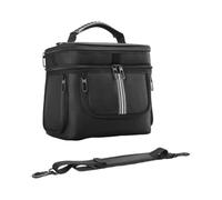 Helilyco Bolsa de almacenamiento portátil de EVA para generador solar BLUETTI BT-02, funda protectora rígida con correa para el hombro, organizador de viaje compacto, 35 x 25 x 9 cm, color negro
