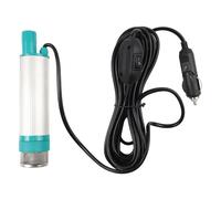 Helilyco Bomba eléctrica de transferencia de combustible de 12 V/24 V CC, sumergible de 38 mm para bomba de queroseno de agua y aceite, 30 l/min de alto flujo, elevación de 5 m, taller de 100 W