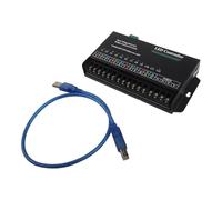Helilyco Controlador LED programable de 12 canales, 60 A RGB y regulador de luz monocromático, controlador de tira USB de 5 a 24 V CC con pantalla industrial en cascada