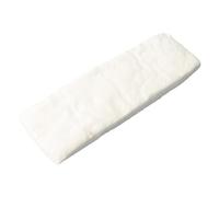 Helilyco Esponja de fibra de cerámica, 30 x 10 x 3 cm, quemadores de gel, etanol, para chimeneas que prolonga el tiempo de combustión, resistente a altas temperaturas, color blanco