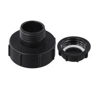 Helilyco IBC - Adaptador de tanque con tapa, a prueba de fugas S100 x 8 a S60 x 6 rosca de recolección de agua de lluvia, contenedores de almacenamiento de agua y sistemas de riego de jardín
