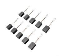 Helilyco Juego de 10 amoladoras angulares de carbón 316055770 | Bloque de carbono, latón estañado, 60 x 40 x 20 mm, fácil instalación, se adapta a WEPBA17-125, rendimiento del motor de