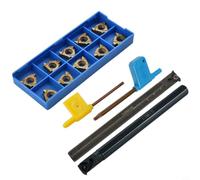 Helilyco Juego de barra de perforación de rosca de acero de aleación SNR0013M16 SNL0013M16 2pcs con llave y insertos 16IR 16ER para torneado de torno CNC