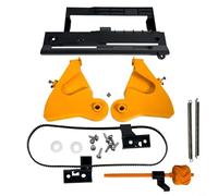 Helilyco Kit de soporte de etiquetas de impresora térmica para cebra ZD420 ZD620, soporte ABS con clips de gestión de cables