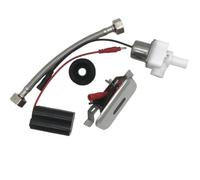 Helilyco Kit de válvula automática de descarga de inodoro, sensor infrarrojo, descarga de urinario CC con ajustable de 30-100 cm para rango, ahorro de agua para baño comercial de modo dual, color