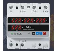 Helilyco Limitador de corriente trifásico de 100 A, ajustes ajustables (100 | Desconexión automática de alto y bajo voltaje, se reconecta cuando es seguro, clasificación de 63 A, carcasa ignífuga