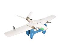Helilyco Medidor de control de aleación de aluminio de ala fija de avión, medidor de ángulo 0-80 con abrazadera de espuma, configuración de modelo acrobático, ajuste de viaje +/-55 mm