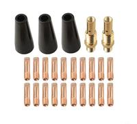 Helilyco Mig Contact Tips - Juego de boquillas de repuesto sin gas con núcleo de fundente de 0,6 mm, 1,0 mm, 1,2 mm (1,2 mm)