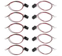 Helilyco Módulo de interruptor fotoeléctrico 3-5V DC Contador de objetos | 2 ms para una respuesta rápida, tamaño LED de 5 mm, salida abierta NPN, 3-5 V para lógica, se adapta a arduino UNO