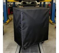 Helilyco Oxford - Funda para carro de soldadura de tela para cilindro de gas y carros rodantes, protector impermeable resistente al polvo con fácil acceso, 94 x 46 x 119 cm, color negro