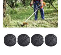 Helilyco Paquete de 4 tapas de carrete de césped para Worx WG168 WG184 WG191, para repuesto para WA0037, protector de línea de ABS alto, instalación