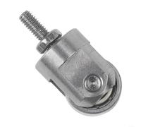 Helilyco Para indicador de dial Punta de sonda de rodillo M25, indicador digital de punto de contacto de rueda de acero, ajuste suave, rodillo de 10 mm, plateado