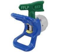 Helilyco Punta de pulverización de baja presión 517 con boquilla protectora de 7/8 pulverizadores de pintura sin aire, compatible con Titan y para Wagner, construcción de acero