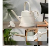 Helilyco Regadera de jardín de 38 L con boquilla larga, para polipropileno resistente para plástico para maceta de agua, boquilla desmontable y mango cómodo para el cuidado de la cama de flores