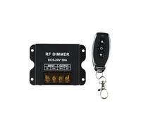 Helilyco Regulador de intensidad LED RF, control remoto inalámbrico, DC 12-24V 30A, tira de luces LED, completo para rango 0-100% ajuste de brillo