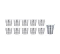 Helilyco Revestimientos de cubo de grasa de aluminio y para parrillas de pellets PitBoss, insertos de bandeja de goteo, paquete de 10