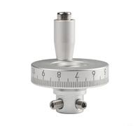 Helilyco Rueda manual de mesa deslizante de 42 mm, volante de torno de aleación de aluminio de alta resistencia con acabado oxidado y escala transparente (8 mm)