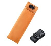 Helilyco Soporte de varilla de soldadura de cuero grueso, bolsa de almacenamiento de electrodos ignífuga con trabilla resistente para cinturón, para uso diario compacto para bolsa ignífuga (1)