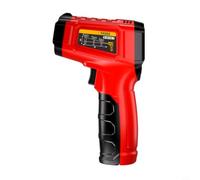 Helilyco TH202 Termómetro infrarrojo -50 a 600 Medidor de temperatura digital de mano con emisividad ajustable Uso de la industria (rojo)