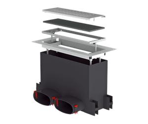 Helios FRS-BGS 1 - Juego de rejilla de suelo para caja multi-suelo - 03878