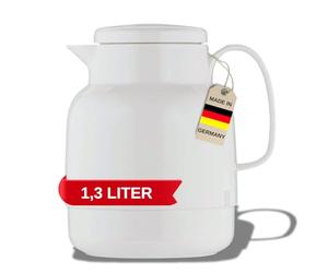Helios Mondo - Jarra térmica de plástico (1,3 L), color blanco