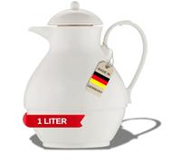 Helios Nostalgie Jarra térmica de plástico, Blanco, 1000 ml
