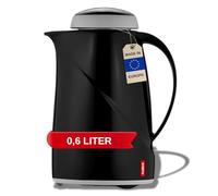 Helios wave plástico vacío jarra, plástico, negro, 0,6 litros