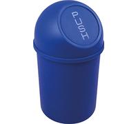 helit H2401034 - Papelera con tapa „the flip“ 6 L azul