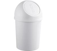 helit H2401082 - Papelera de empuje "the flip" 6L, gris claro