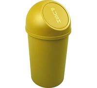 helit H2401118 - Papelera con tapa „the flip“ de 13 l, amarilla